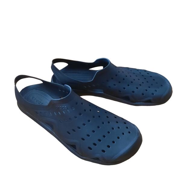 Crocs Mens Swiftwater Wave Flat Slingback Heel Sandals Size 13 - Picture 1 of 9